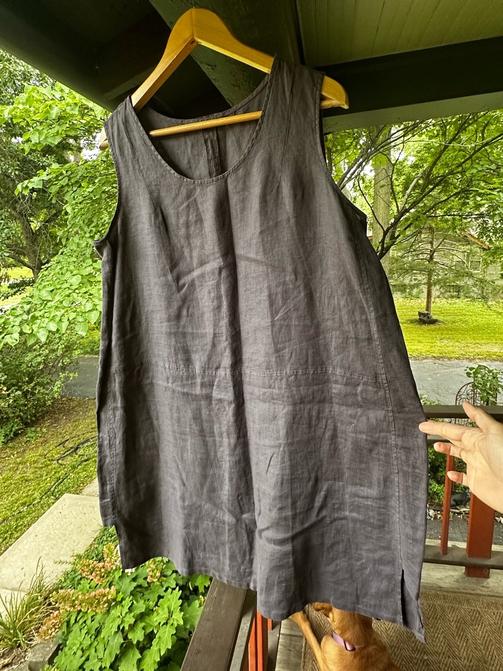 Match Point USA Large Grey Linen
Dress